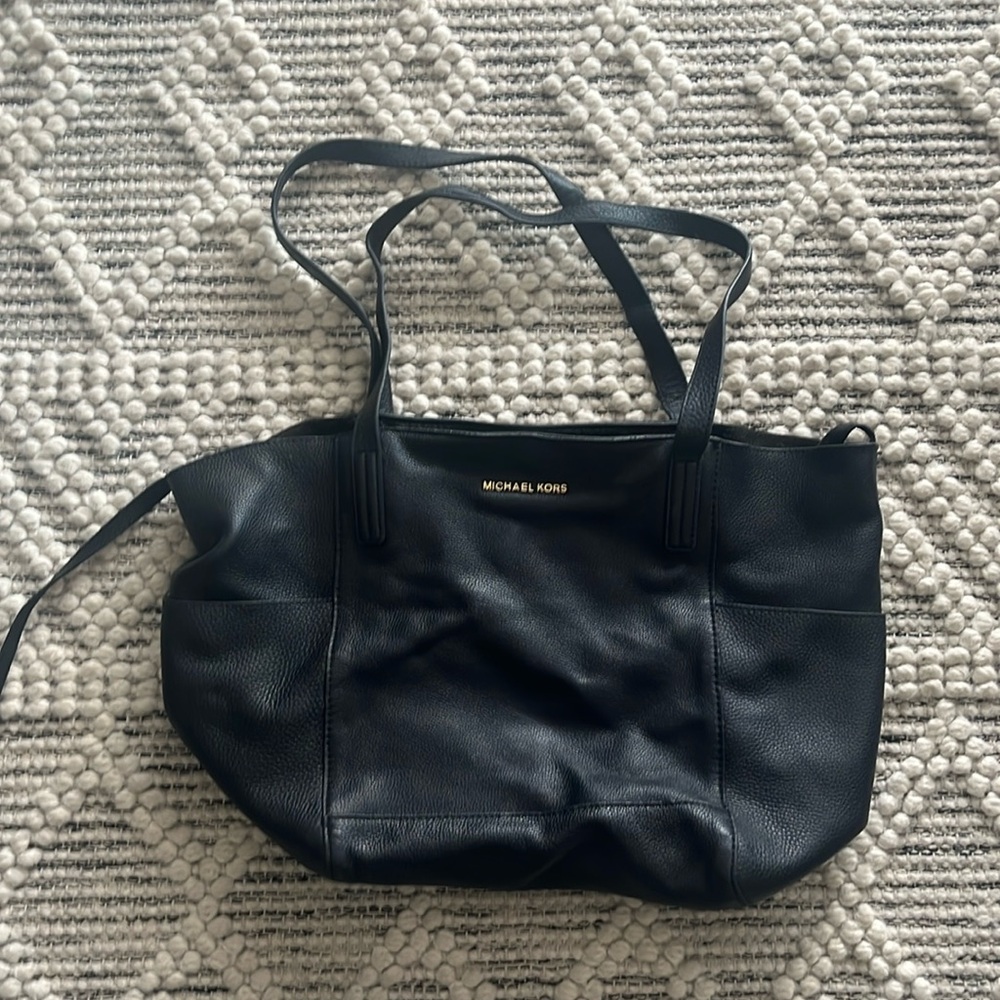 Gently used leather tote